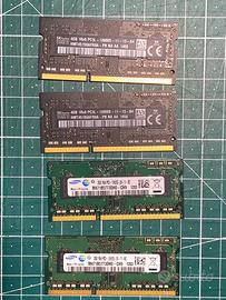 Scheda ram 2x4gb 2x2gb