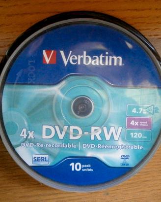 VERBATIM DVD-RW "Riscrivibili" conf.10