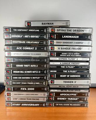 Collezione Giochi Ps1 Playstation 1 Funzionanti