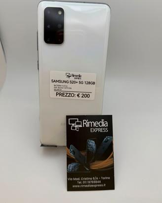 Samsung S20+ 5G 128GB bianco usato garanzia 