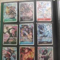 lotto di carte One piece holo e non