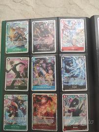 lotto di carte One piece holo e non