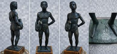 statuette in bronzo scultore LUIGI STRAZZABOSCO