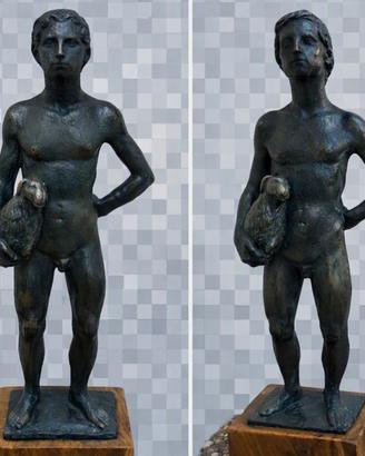 statuette in bronzo scultore LUIGI STRAZZABOSCO