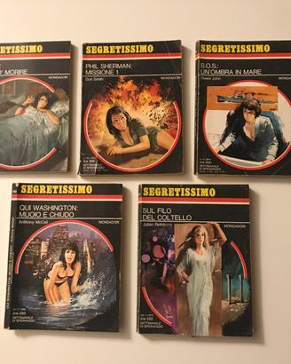 Lotto di 5 romanzi “Segretissimo” Mondadori