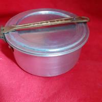 Antica pentola gavetta schiscetta puro alluminio