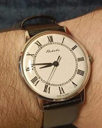orologio vintage sovietico raketa carica manuale 