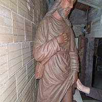 Statua San Rocco in legno