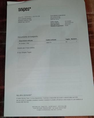 Jordan1 MID NUOVE  NR.43