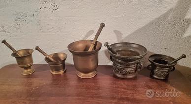 Lotto mortai vintage (5 pz)