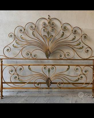 Splendido letto matrimoniale vintage originale CMP