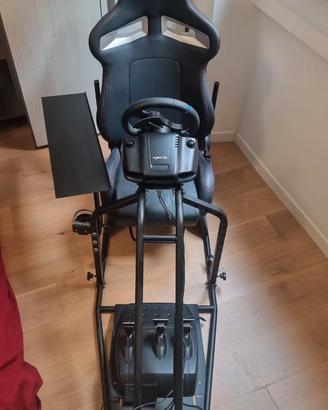 Sedile da Corsa Playstation/PC volante e pedaliera