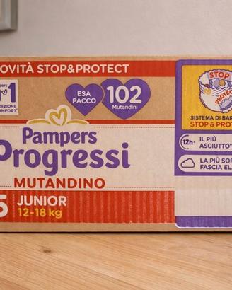 Pampers Progressi Mutandino 5 Junior – 102 pz