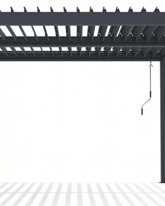 PERGOLA BIOCLIMATICA CON LAMELLE ORIENTABILI 3X3