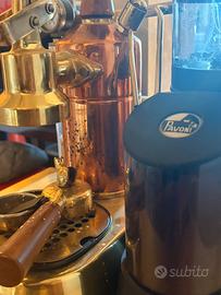 Macchina caffè La Pavoni + macinino originale