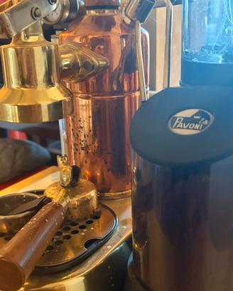 Macchina caffè La Pavoni + macinino originale