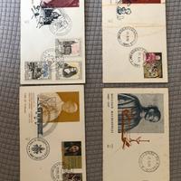 14 buste commemorative affrancate