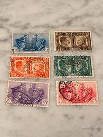 Francobolli  fratellanza d’armi hitler mussolini