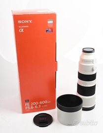 Sony 200-600 Obiettivo tele con scatola perfetto