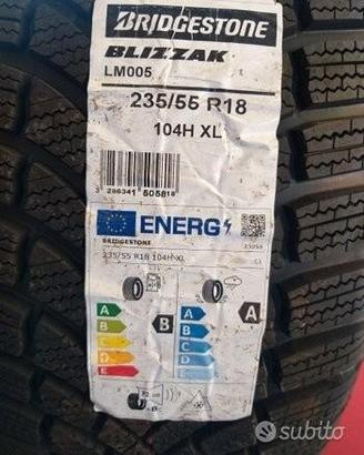 2 gomme 235 55 18 bridgestone inv a4638