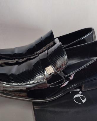 scarpe uomo sposo cerimonia mocassino nere