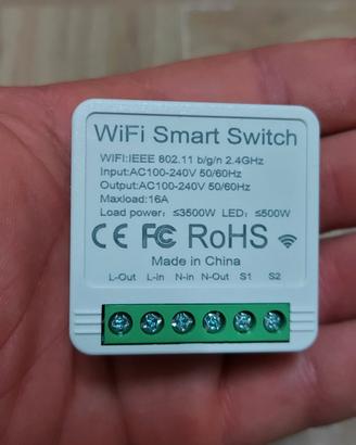  4 Smart Switch wifi attuatori