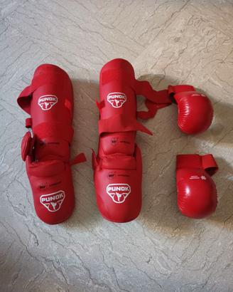 Set protezioni karate Punizione