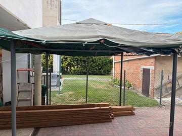Gazebo di ferro da giardino