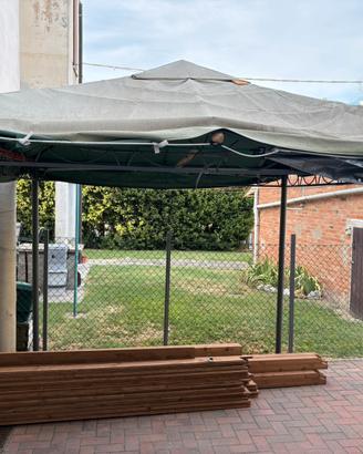 Gazebo di ferro da giardino