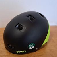 Casco BTWIN bici bambino TEEN 520 fluo