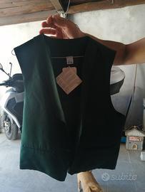 gilet da lavoro verde scuro