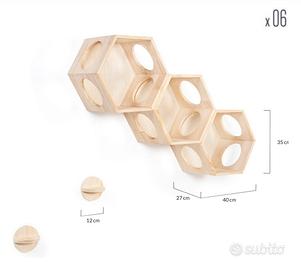 Percorso gatti mensole gradini