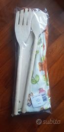 Grembiule THUN con 3 mestoli in legno di faggio