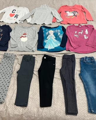 Abbigliamento da bambina autunnale taglia 3anni
