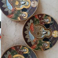Piattini in ceramica satsumo giapponese