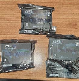 3x Cartucce Epson 29XL Nero Originali Sigillate