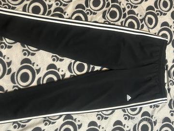 pantalone Adidas nero e bianco 
