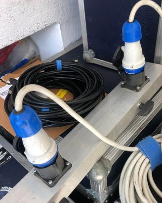 barre in alluminio elettrificate prese CEE