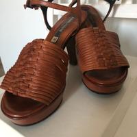 Sandalo in pelle tg 37  “Alberto Fermani”