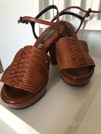 Sandalo in pelle tg 37  “Alberto Fermani”