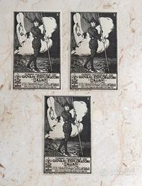 3 Cartoline •Lotteria 1916• Militari Esploratori