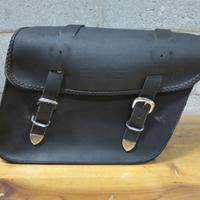 Borsa singola in pelle per moto custom 