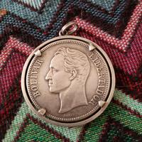 moneta Bolivar argento