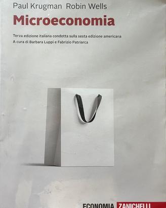 libro Microeconomia terza edizione Zanichelli