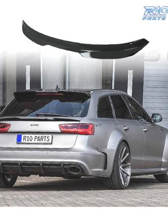 SPOILER ALETTONE AUDI A6 AVANT 11-18 NERO LUCIDO