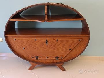 Mobile bar vintage in legno massello