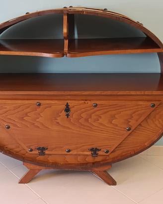 Mobile bar vintage in legno massello