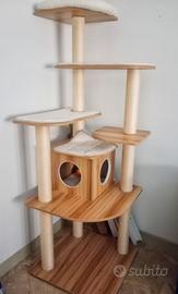 tiragraffi gatto in legno 