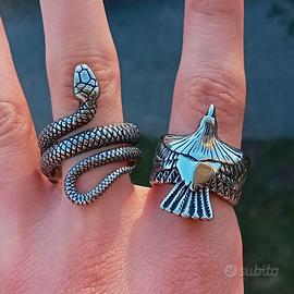 SET 2 Anelli Serpente - Aquila Premium Urban Y2K
