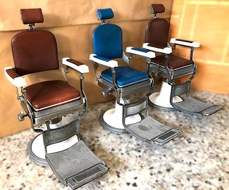 poltrone da barbiere Bonvini, made in Senigallia